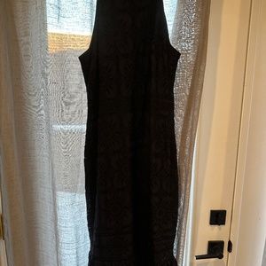 Banana Republic Navy Eyelet Dress